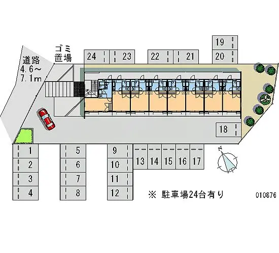 仙台市泉区本田町 月極駐車場